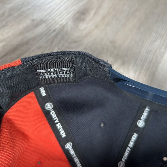 Detroit Tigers Hat Snapback NEW MLB Baseball 47 Brand White Blue Cap - Picture 4 of 9